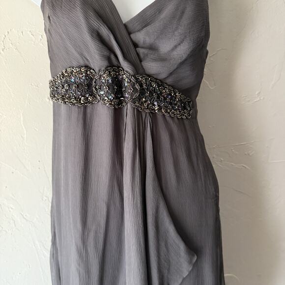 Wendy Katlen Dress Y2k 6 Silk Beaded Waist Formal Gown‎ Chiffon Fairy Unique - Picture 2 of 9